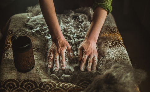 The craft of wool and melton felting