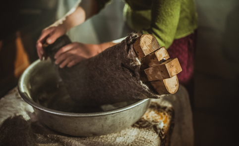 The craft of wool and melton felting