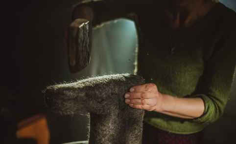 The craft of wool and melton felting