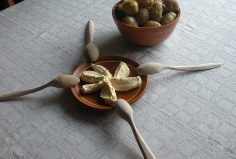 Traditional dishes at homestead "Pas Tevukus"