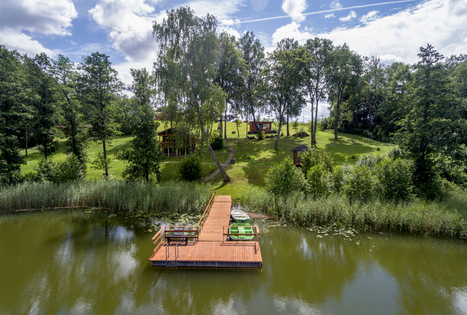 Sauna (Lithuanian) on the lake shore