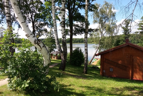 Sauna (Lithuanian) on the lake shore