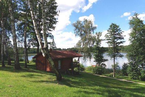 Sauna (Lithuanian) on the lake shore