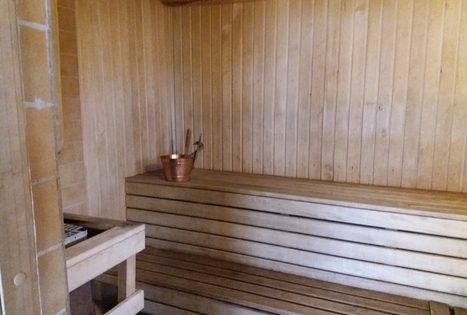 Sauna (Lithuanian) on the lake shore