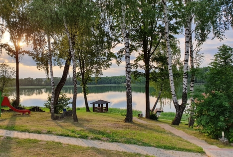 Sauna (Lithuanian) on the lake shore