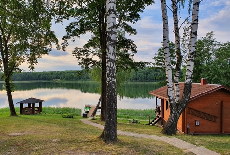 Sauna (Lithuanian) on the lake shore