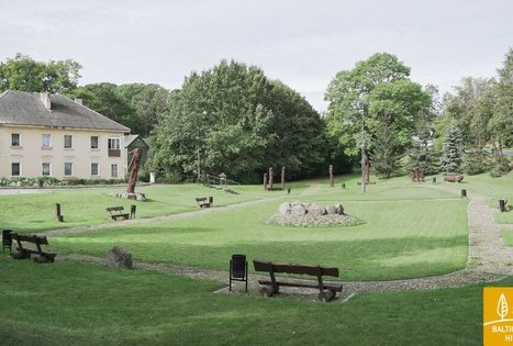 The historical centre of Veisiejai town