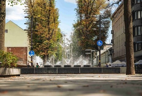 Fountain in Avenue of Freedom (Laisvės Alėja)