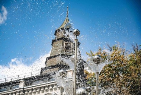 Fountain in Avenue of Freedom (Laisvės Alėja)
