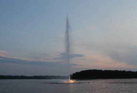Fountain of Paplovinis lake