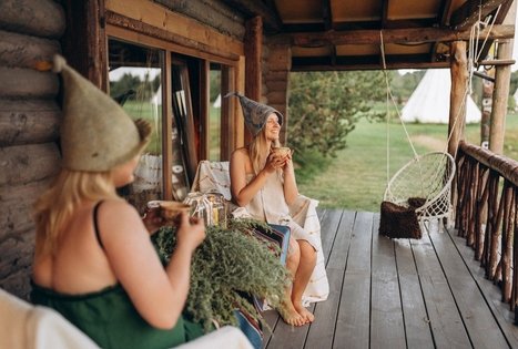 Seven senses sauna steam with a guide