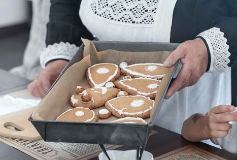 Senovinių meduolių kepimas