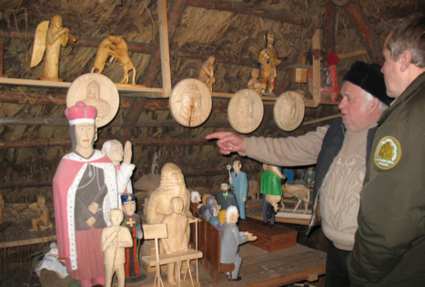 Ethnographer K. Striaupa granary 