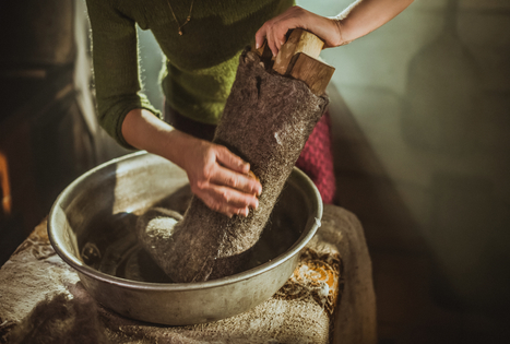 The craft of wool and melton felting: revived in the modern fashion industry