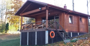 Sauna (Lithuanian) on the lake shore