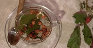 Ashberry and raspberry leaf tea 